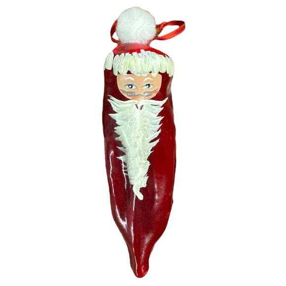 Eduardo Chili Pepper Santa Claus Ornament - Picture 2 of 7